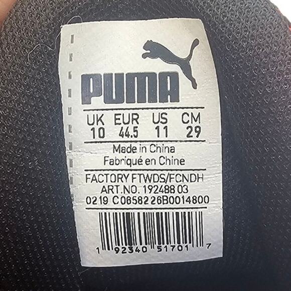 Puma Red & Black Axelion Mesh Wide Fit Sneaker - Picture 9 of 9